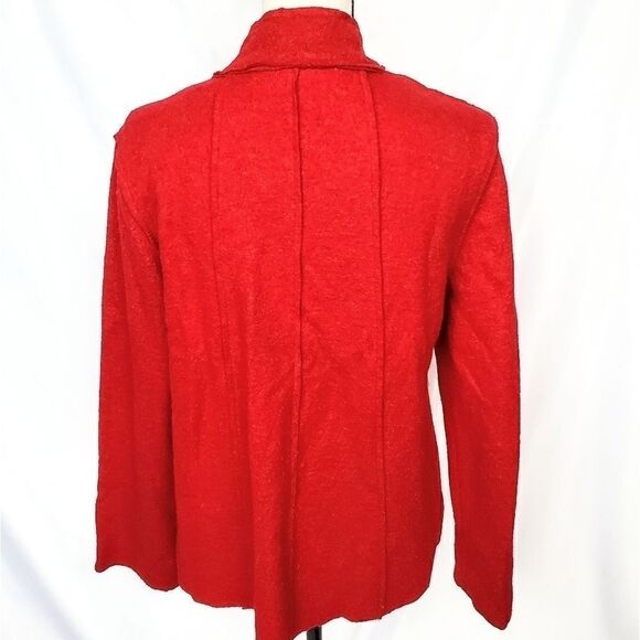 Coldwater Creek Red Wool Swing Jacket - Picture 8 of 9